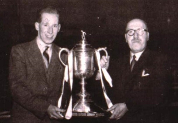 Billy and Willie Dunn with the Scottish Cup