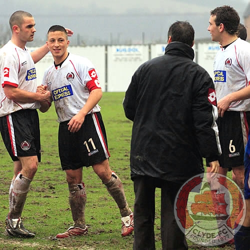 Captain McGowan at the final whistle
